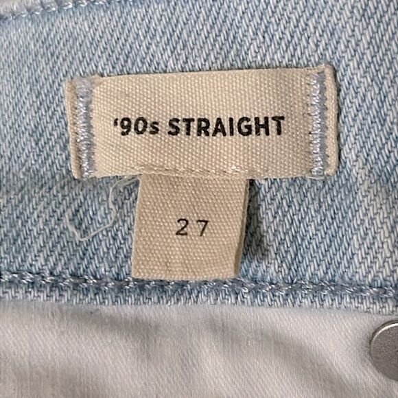 Madewell The '90s Straight Jeans in Ward Wash Size 27 High Rise - Picture 7 of 15